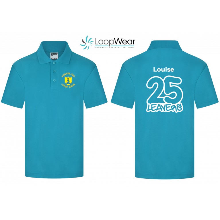 Boughton Leigh Junior Year 6 Leavers Polo Shirt 25 - Turquoise