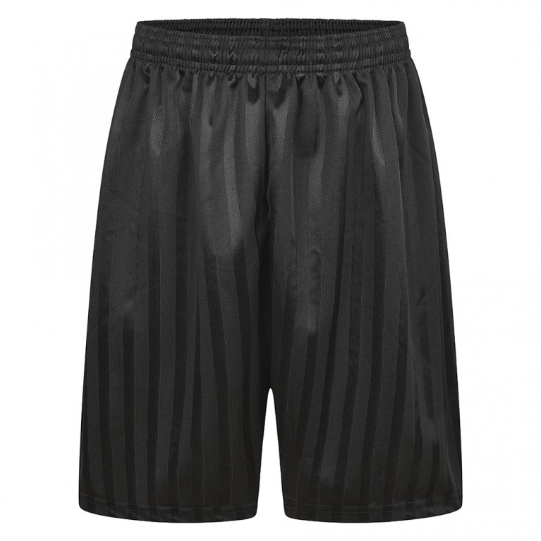 Black Shadow Striped Shorts