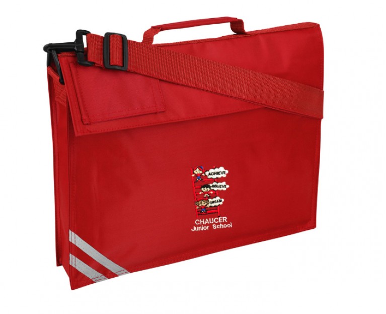 Red Long Handle Bookbag