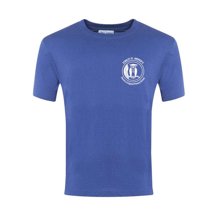 Blue P.E T-shirt | St Andrews CofE Primary School | Loop